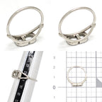 Dior Clair D Lune de Ring L White Crystal CD Signature — view 9