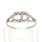 Dior Clair D Lune de Ring L White Crystal CD Signature
