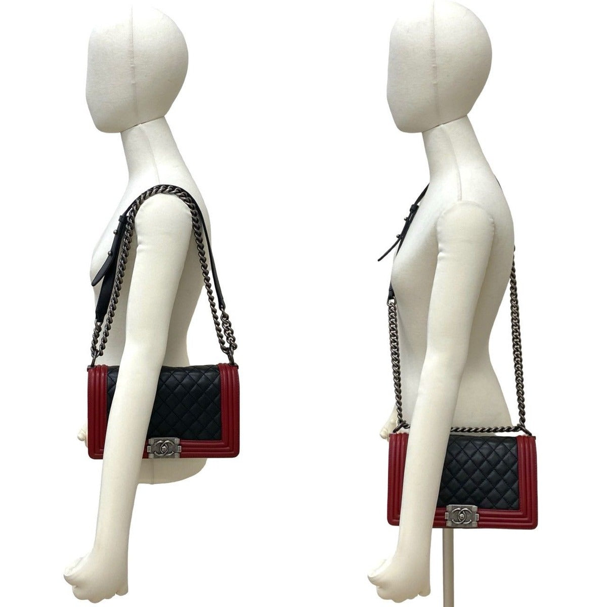 Chanel CC Logo Lambskin Leather Chain — view 2