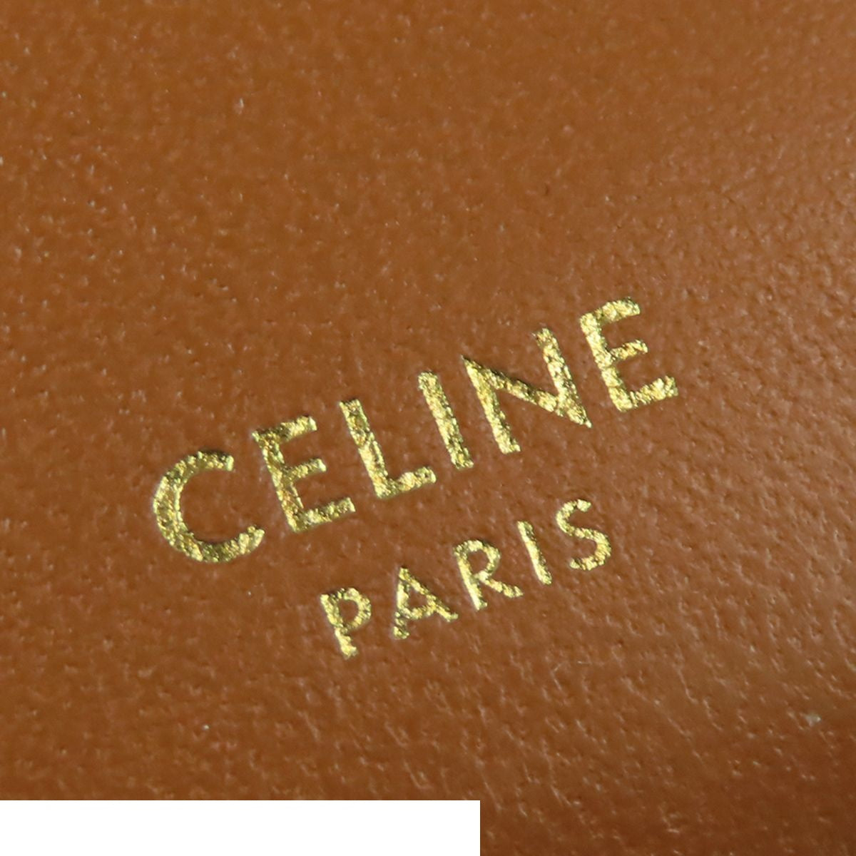 Celine Fragment Case Brown Leather Triomphe Card Case Coin Purse — view 5