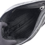 Prada Shoulder Bag Black Nylon Saffiano Leather — view 3