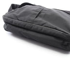 Prada Shoulder Bag Black Nylon Saffiano Leather — view 7