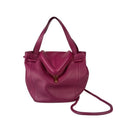 Bottega Veneta Shoulder Bag Beak Purple Leather 2-Way Gold