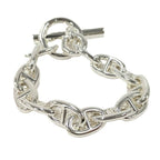 Hermes Chaine D'ancre MM Bracelet 13 Links Silver