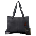 Chanel Caviar Leather Logo Charm Tote