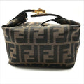 Fendi Zucca All Over Pattern Pouch Vanity Hand Purse
