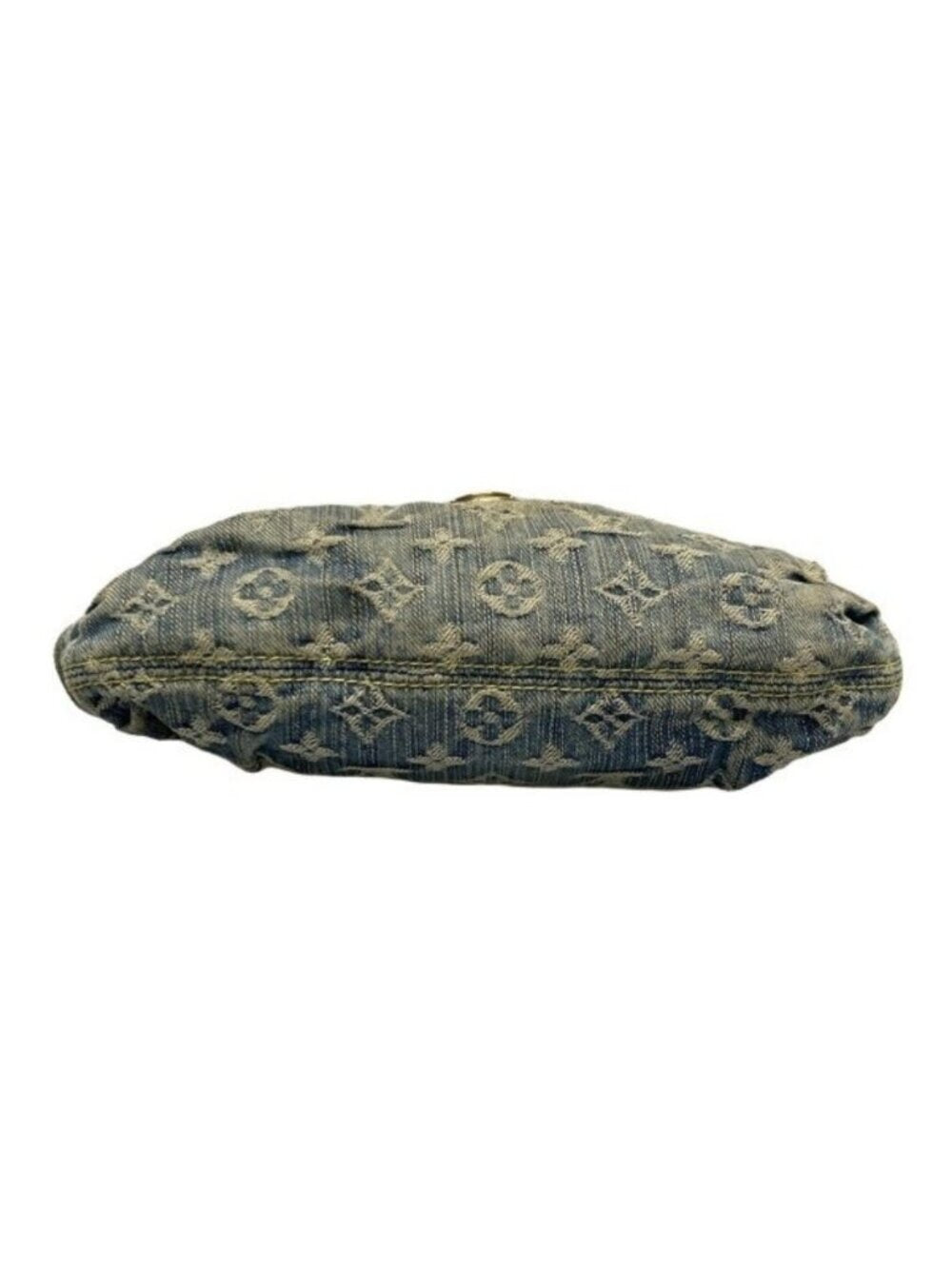 Louis Vuitton Denim Mini Pleaty Vintage Pouch Pochette Bag Monogram