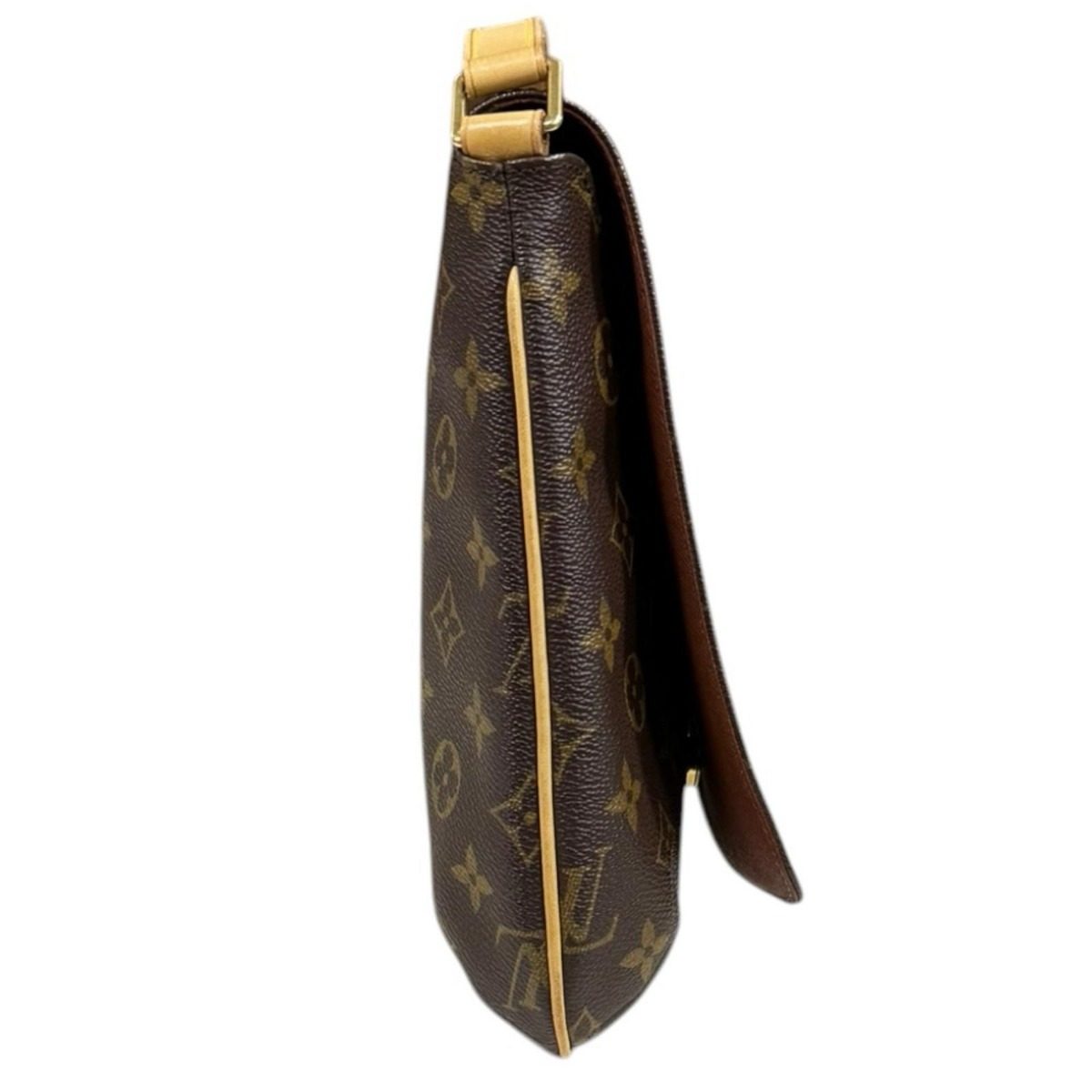 Louis Vuitton Musette Salsa Monogram Shoulder Bag Canvas Brown — view 4