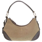 Prada Logo Jacquard Canvas Br3429 Silver Hardware