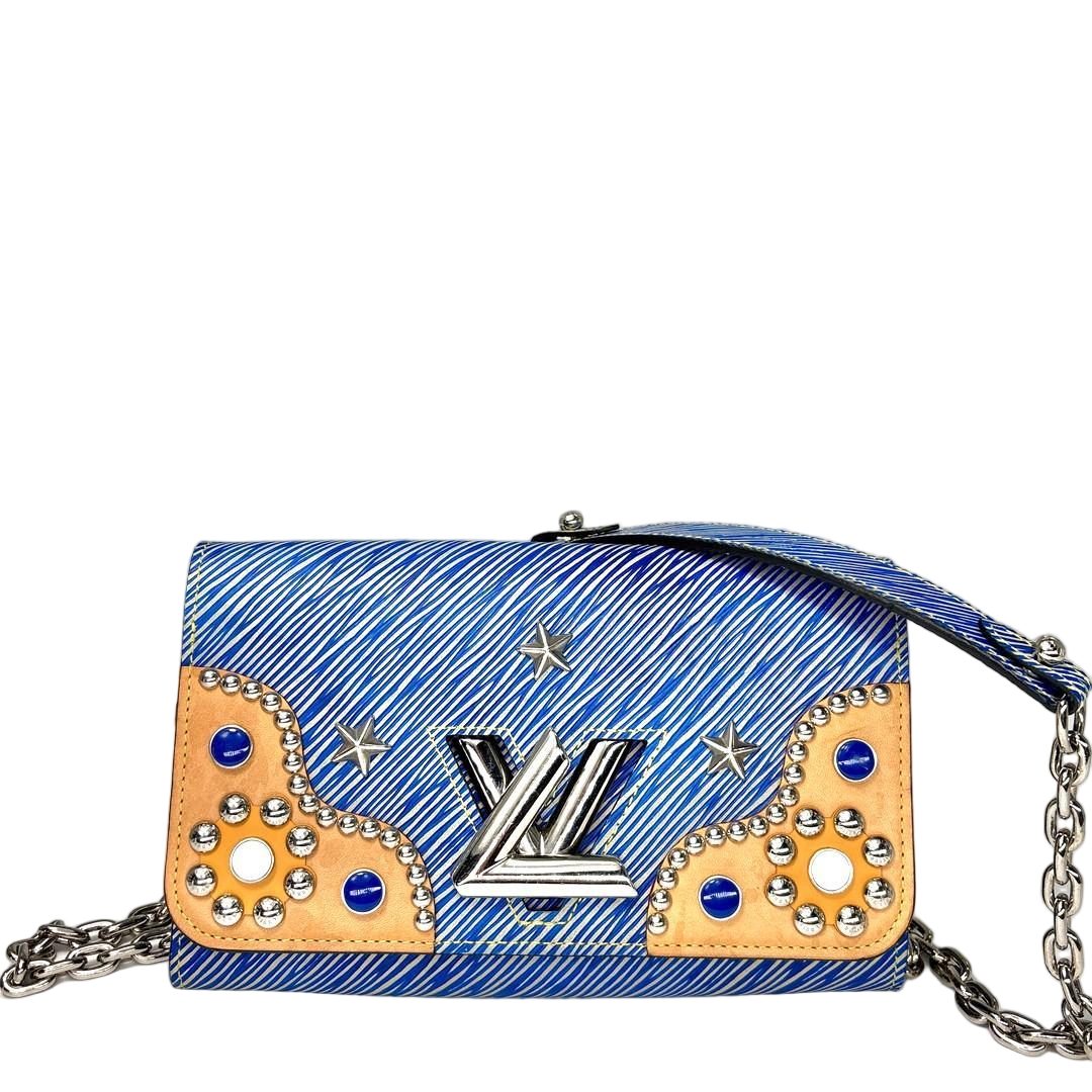 Louis Vuitton Epi Denim Twist Chain Shoulder Bag