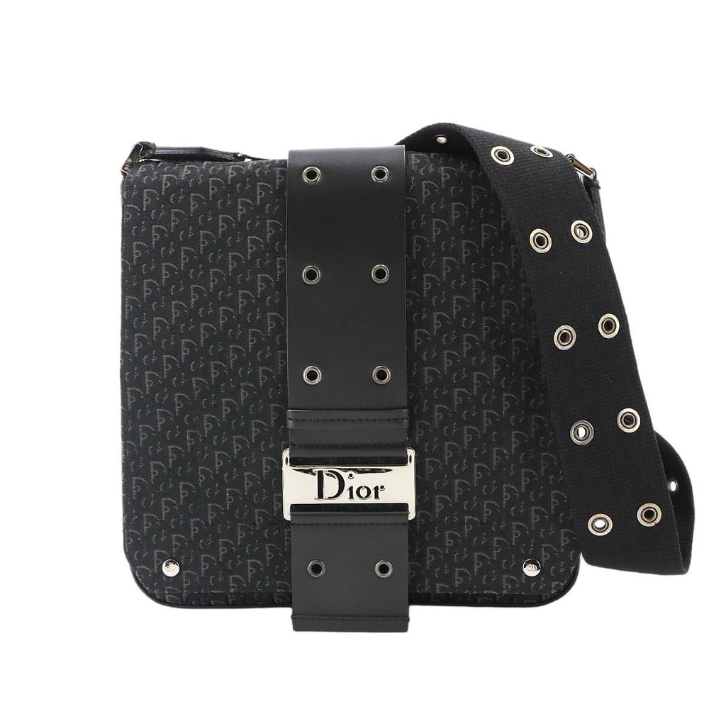 Dior Trotter Street Chic Shoulder Bag Canvas Leather