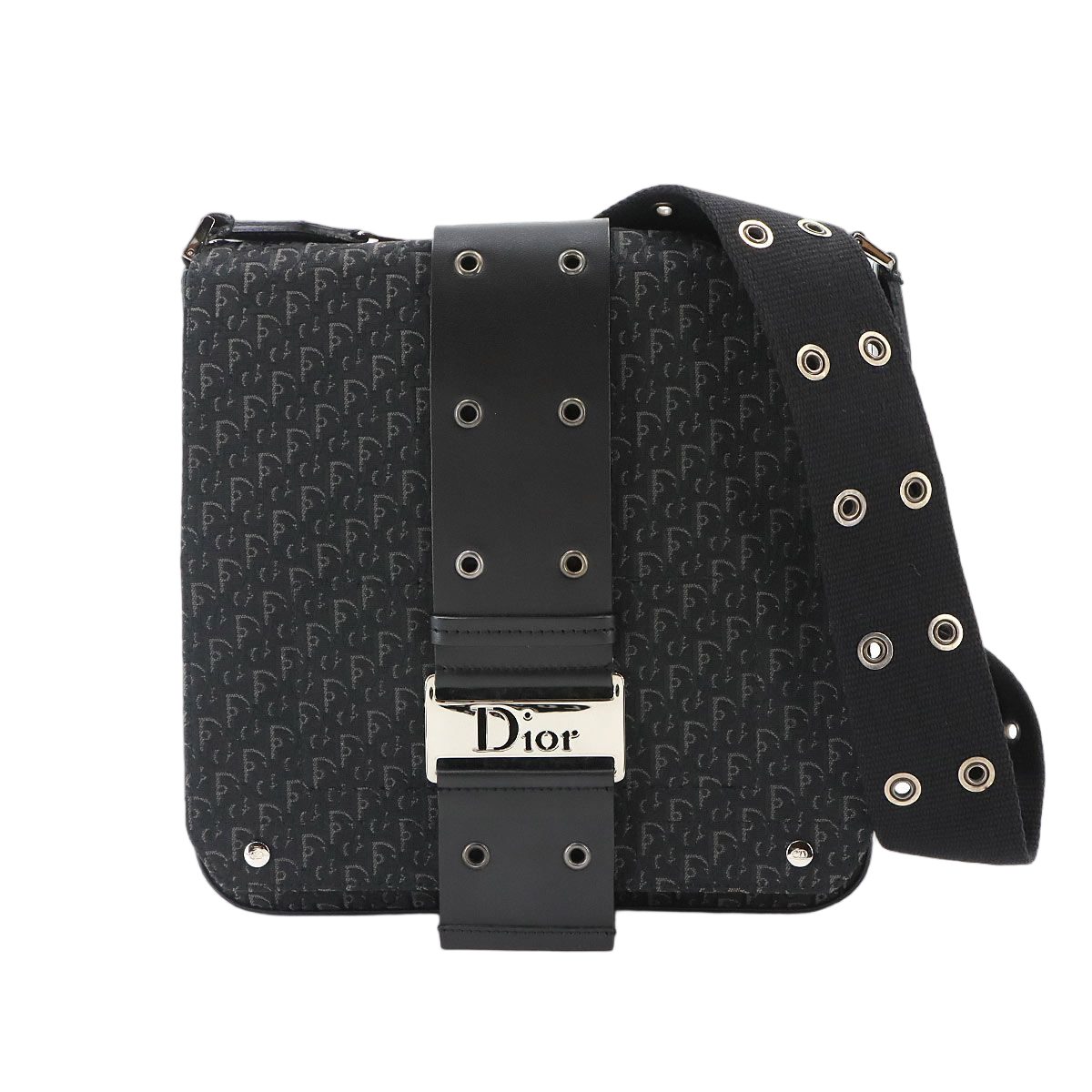 Dior Trotter Street Chic Shoulder Bag Canvas Leather