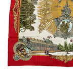 Hermes Scarf Silk Carre 90 Sanssoucy Palace Red — view 4