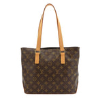 Louis Vuitton Monogram Cabas Piano Tote Brown Gold