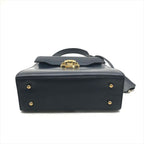 Gucci Ladylock Leather 2-Way Bag Navy Gphardware Bag — view 4