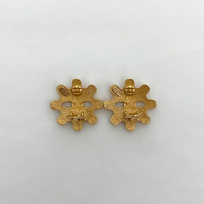 Chanel Earrings Gold Coco Mark GP — view 6