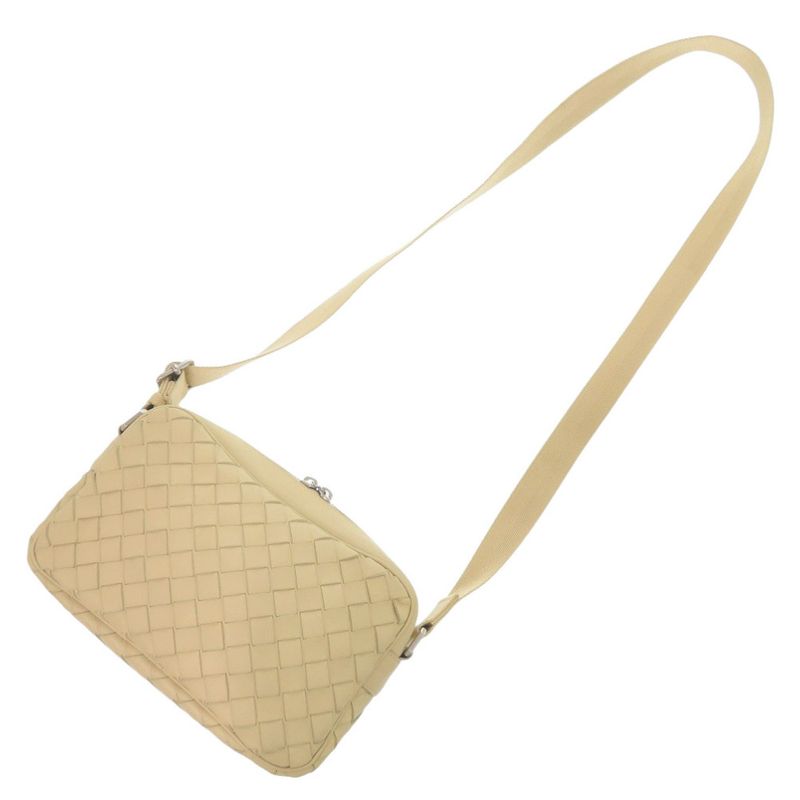 Bottega Veneta Intrecciato Leather Beige Shoulder Bag 1343 — view 7