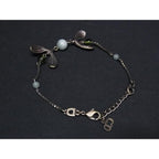 Christian Dior Bracelet Bronze And Green Metal Mistletoe — view 3