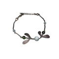 Christian Dior Bracelet Bronze And Green Metal Mistletoe