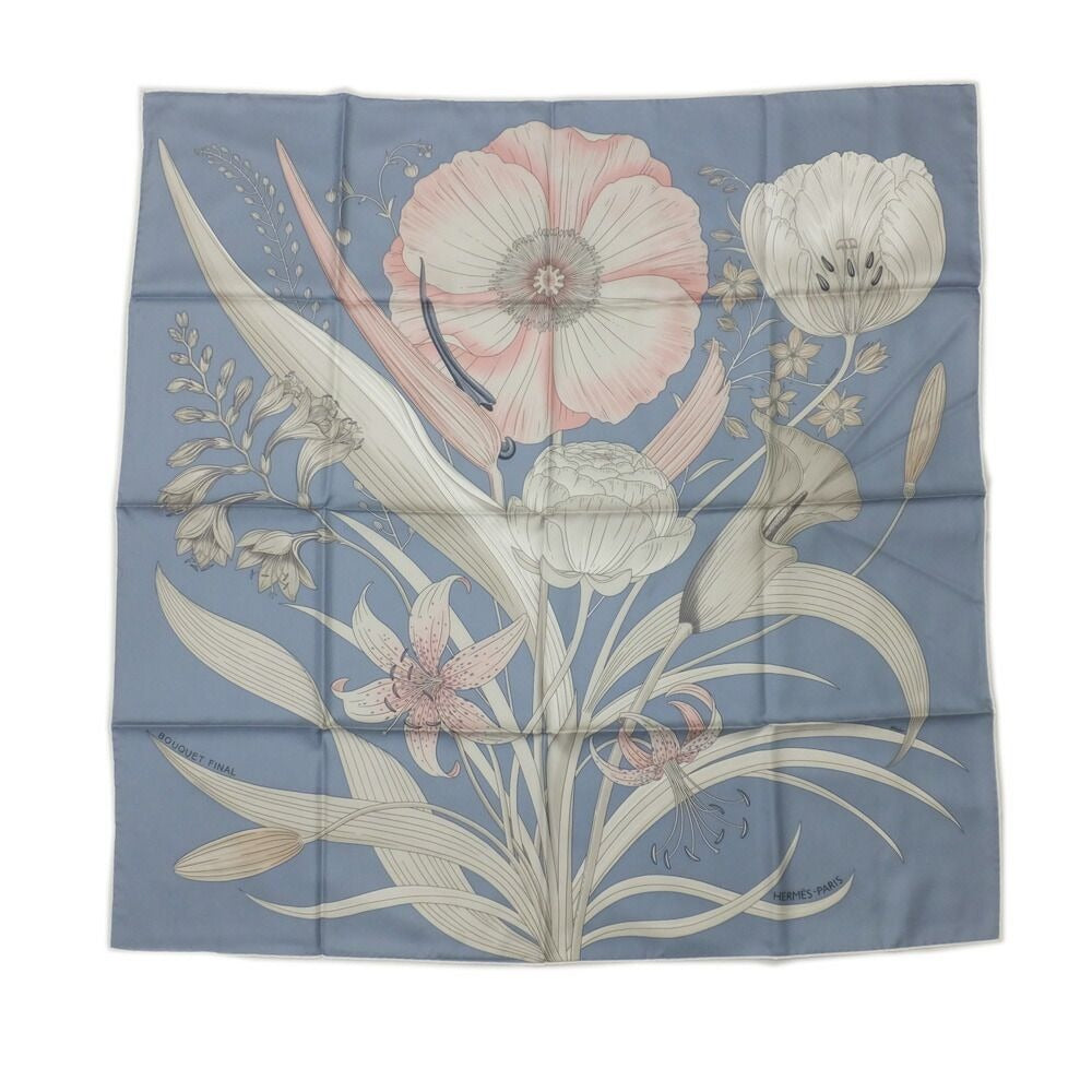 Hermes Carre 90 Bouquet Final Last Blue
