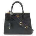Prada Paradigm 2-Way Shoulder Bag Saffiano Leather Nero Black Gold