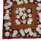 Chanel Scarf Silk Camellia Logo Red — view 5