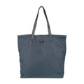 Prada Tote Bag Br4371 Navy Nylon Leather Shoulder Triangle