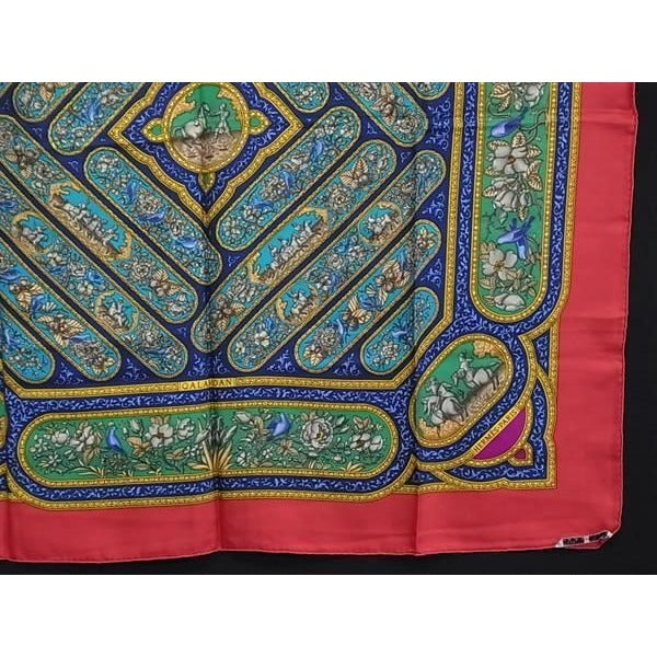 Hermes Scarf Carre 90 Multicolor 100% Silk Qalamdan — view 4