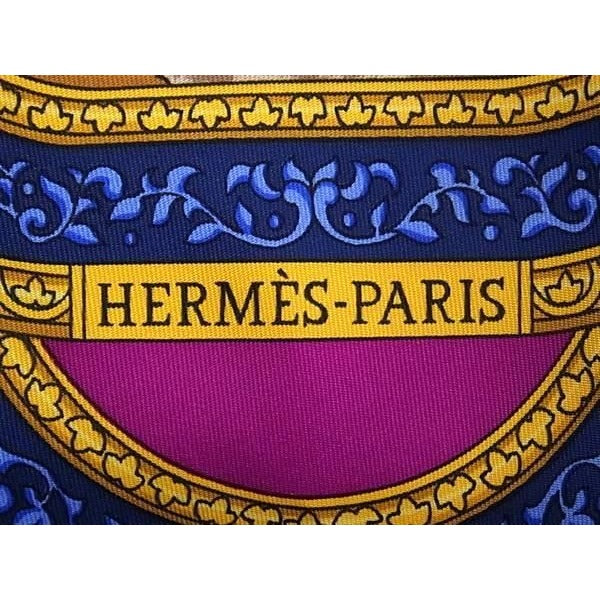 Hermes Scarf Carre 90 Multicolor 100% Silk Qalamdan — view 5