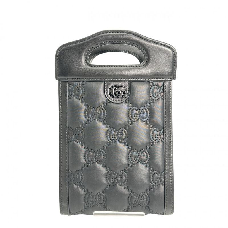 Gucci 2-Way Bag Shoulder GG Mini Matelasse Black