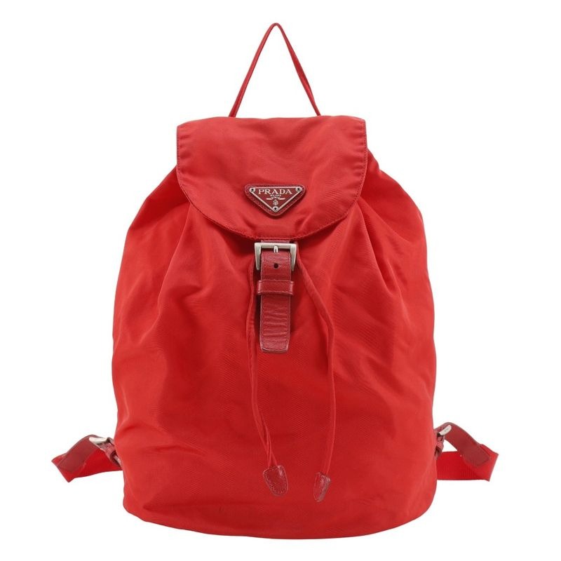 Prada Nylon Red Backpack Daypack