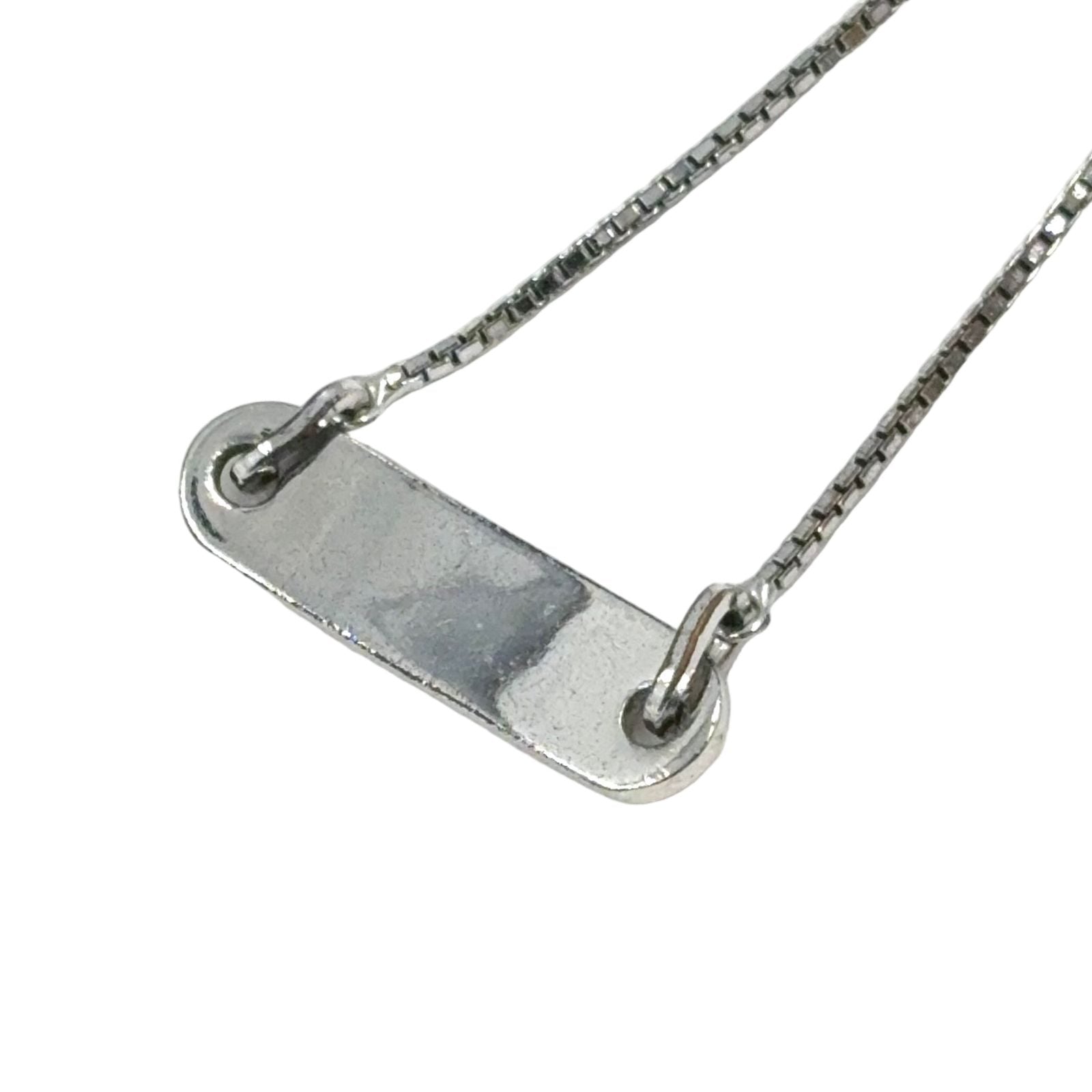 Dior Logo Plate Metal Silver Bracelet — view 2
