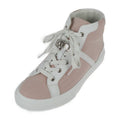 Hermes Sneakers Z C5380 Toile Ashe Calfleather Raspberry White Silverhard