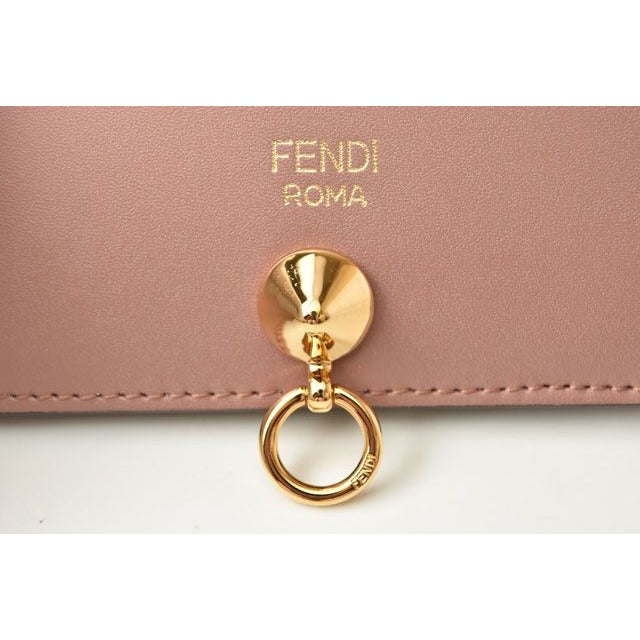 Fendi Wallet Fold BY THE WAY Calf Leather Rose 8 M0387 — view 8