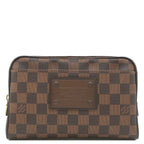 Louis Vuitton Waist Bag Brooklyn Damier Canvas Ebene Gold Brown