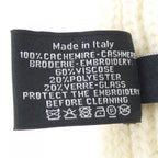 Chanel Code Scarf Cashmere White — view 3