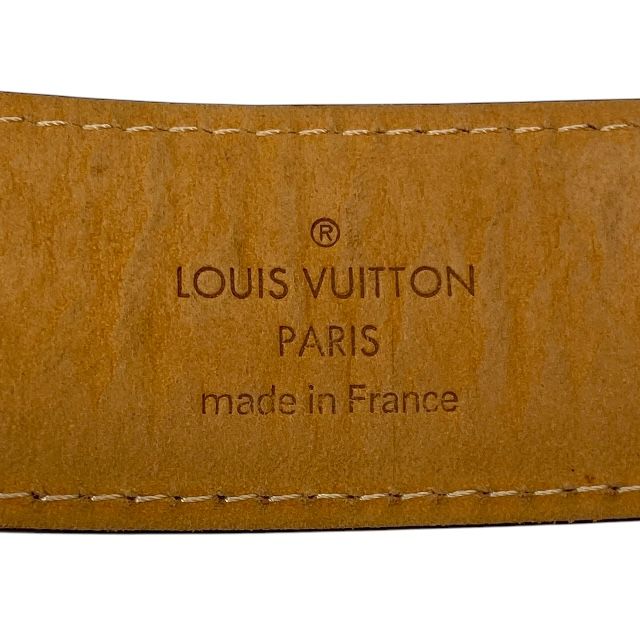 Louis Vuitton M6919 Ct0065 Belt Santure Ellipse Monogram Canvas Brown Gold Logo — view 9