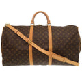 Louis Vuitton Keepall Bandouliere 60 Monogram Canvas Brown