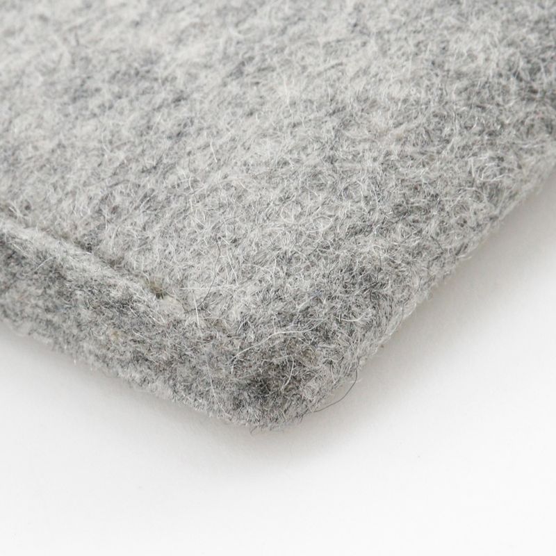 Hermes Toudou 37 Felt And Vaux Epson Blue Zanzibar Gray A Clutch Bag — view 4