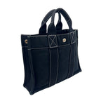 Hermes Deauville PM Canvas Black Tote Silver — view 2