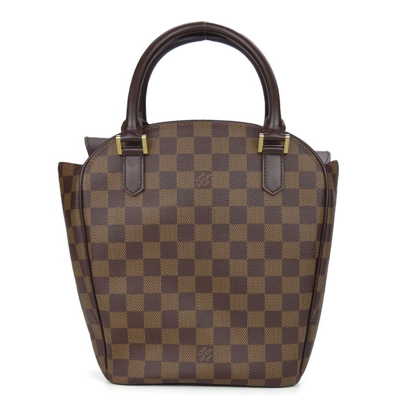 Louis Vuitton Handbag Sariasau Damier Ebene Brown Gold Hardware