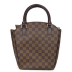 Louis Vuitton Handbag Sariasau Damier Ebene Brown Gold Hardware