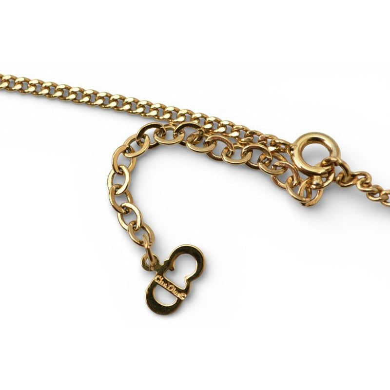 Christian Dior Necklace Vintage Logo Circle — view 5