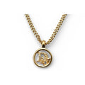 Christian Dior Necklace Vintage Logo Circle