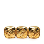 Chanel Triple CC Logo Vintage Gold Plated