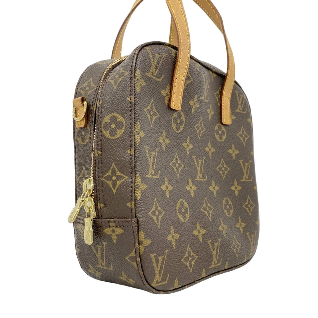 Louis Vuitton Handbag Monogram Spontini Brown 2-Way — view 2