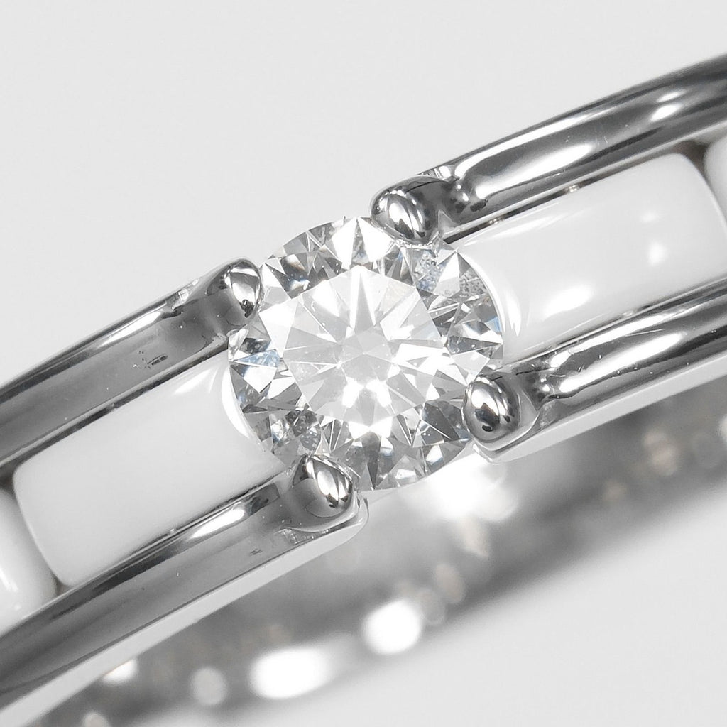 Chanel Ultra Small Gold Diamond Ceramic Ring