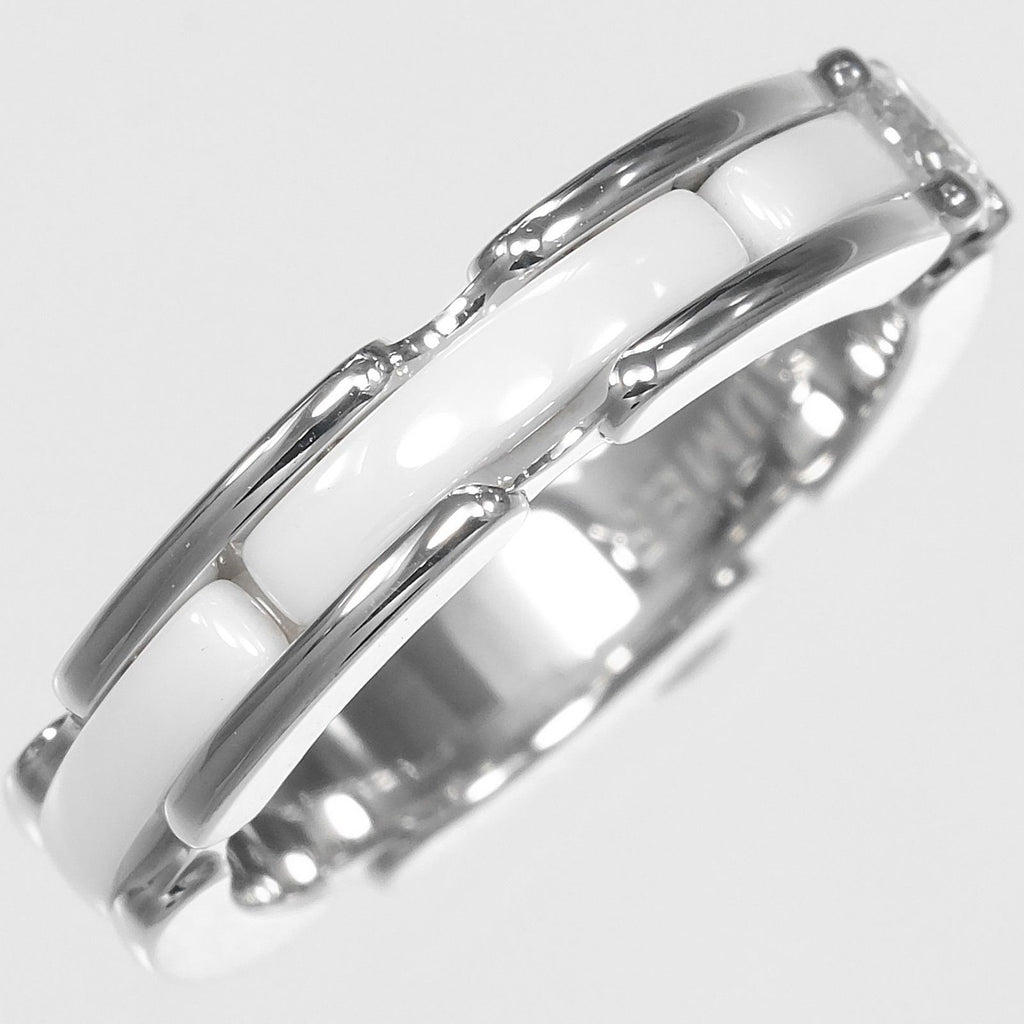 Chanel Ultra Small Gold Diamond Ceramic Ring