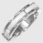 Chanel Ultra Small Gold Diamond Ceramic Ring