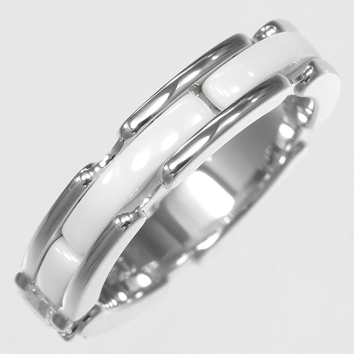 Chanel Ultra Small Gold Diamond Ceramic Ring